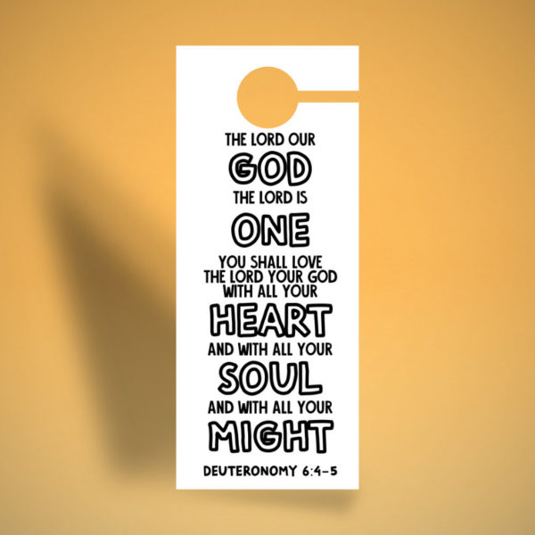 Love the Lord Your God Door Hanger