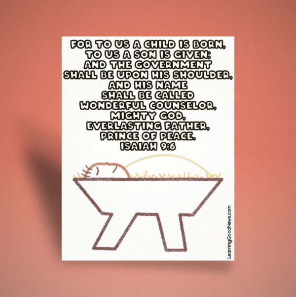 Isaiah 9:6 Coloring Page
