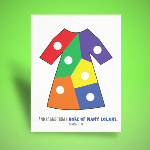 Joseph's Coat of Many Colors Craft