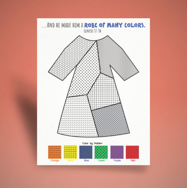 Joseph's Coat of Many Colors Craft