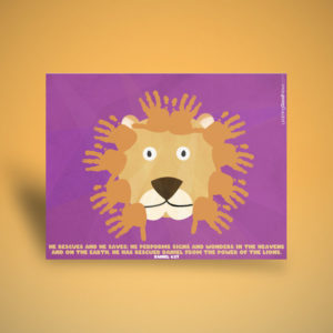 Daniel & The Lions' Den Hand Print Craft