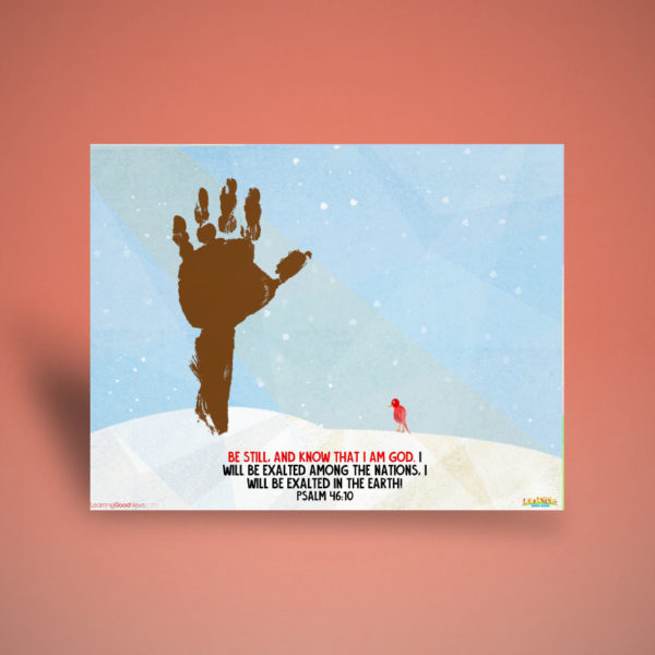 Be Still- Hand Print Craft