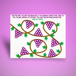 John 15:5 Vine and Branches Q-Tip Art