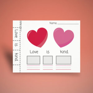Sentence Building - Love is Kind