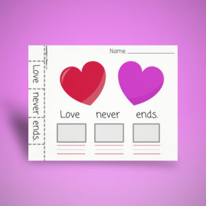 Sentence Building - Love Never Ends
