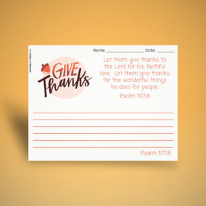 Psalm 107:8 Handwriting Practice (Wide Ruled)