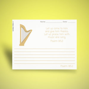 Psalm 95:2 Handwriting Practice (Wide Ruled)