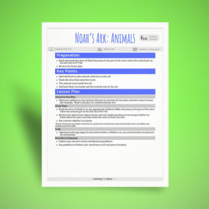 Noah and the Animals Lesson