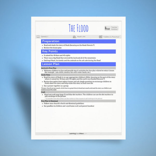 Noah - Flood Lesson