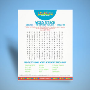 Word Search - Christmas Shepherds
