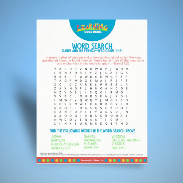 Word Search - Daniel