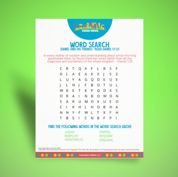 Word Search - Daniel