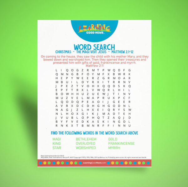 Word Search - Magi  - Young