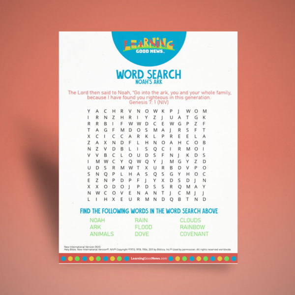 Word Search - Noah