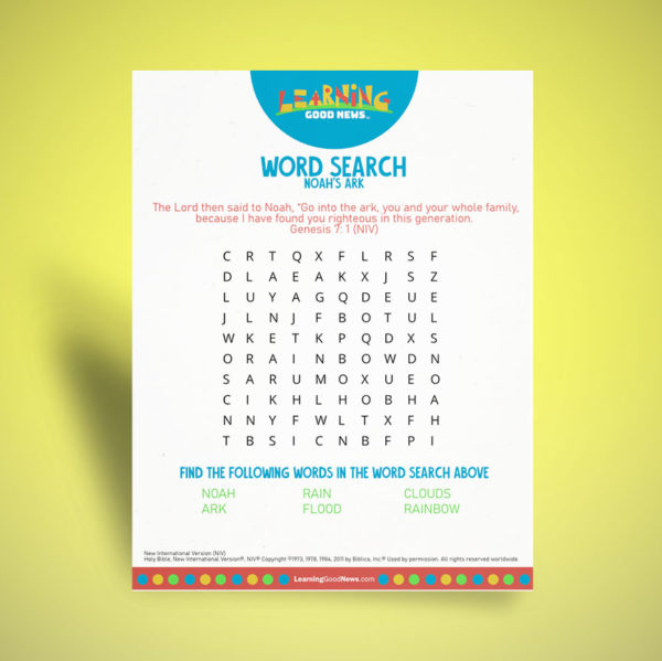 Word Search - Noah