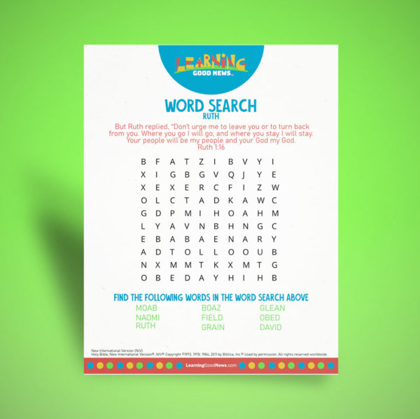 Word Search - Ruth