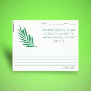 John 12:13 - Hosanna! Handwriting Practice
