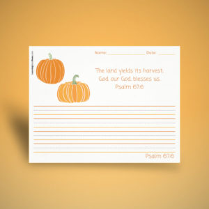 Psalm 67:6 Handwriting Practice