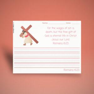 Romans 6:23 Handwriting Practice