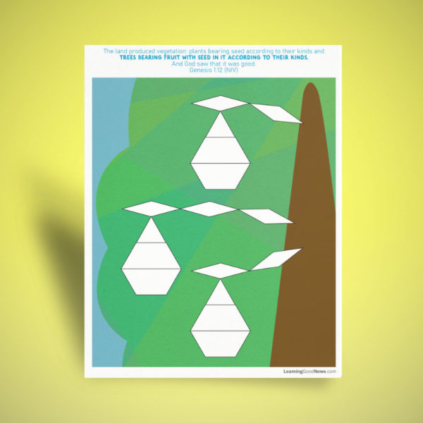 Apple Tree Pattern Block Activity